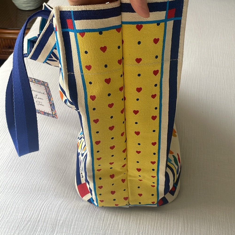 NWT Brighton Cherished Love Tote 2 Sided Design Canvas Travel - Picture 8 of 9
